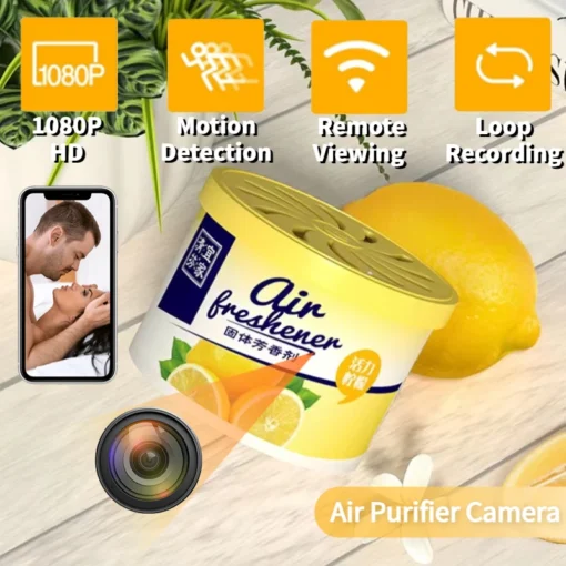Camera Ngụy Trang Mini Sáp Thơm IP WIFI Kết Nối WIFI Xem Từ Xa 3G